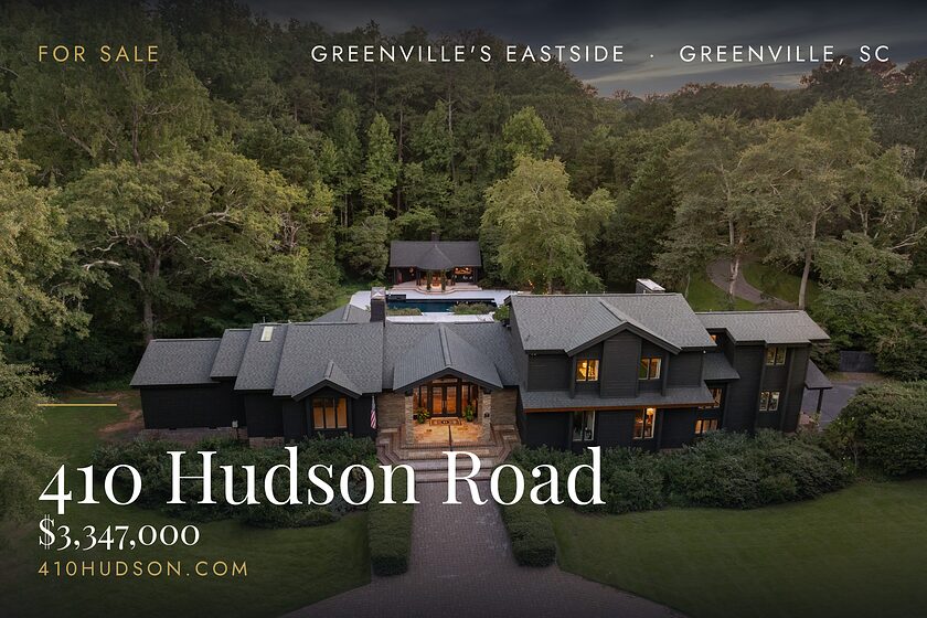 410 Hudson Road, Greenville SC. Offered at $3,347,000.